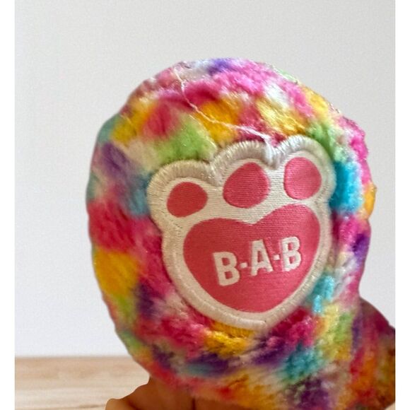 BUILD-A-BEAR Lot of 2 Rainbow Confetti Leopard and Tie-Dye Teddy Bear 16" Plush - Picture 5 of 16